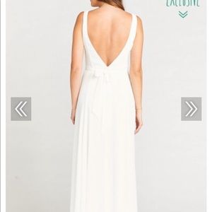 Show Me Your Mumu ivory crisp jenn maxi